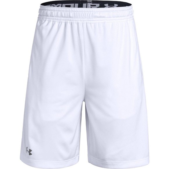 Youth White Under Armour Raid 7" Inseam Shorts with Pockets 1326255 - Picture 1 of 2